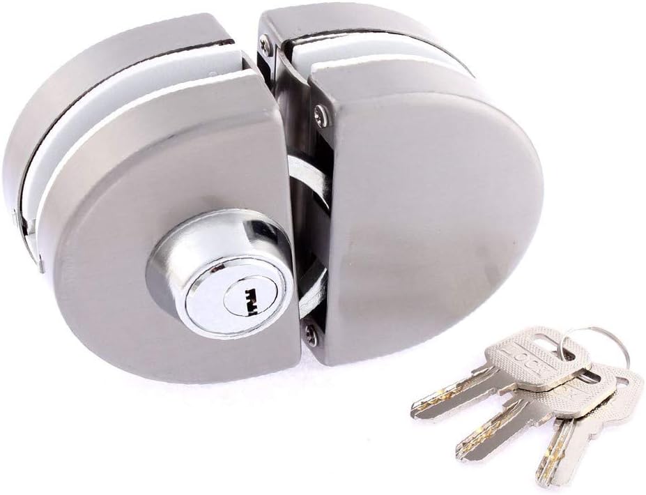 New Lon0167 Entry Gate Featured Swing Push Sliding reliable efficacy Glass Door Lock + 3 Keys(id:d19 ee 2c b24)