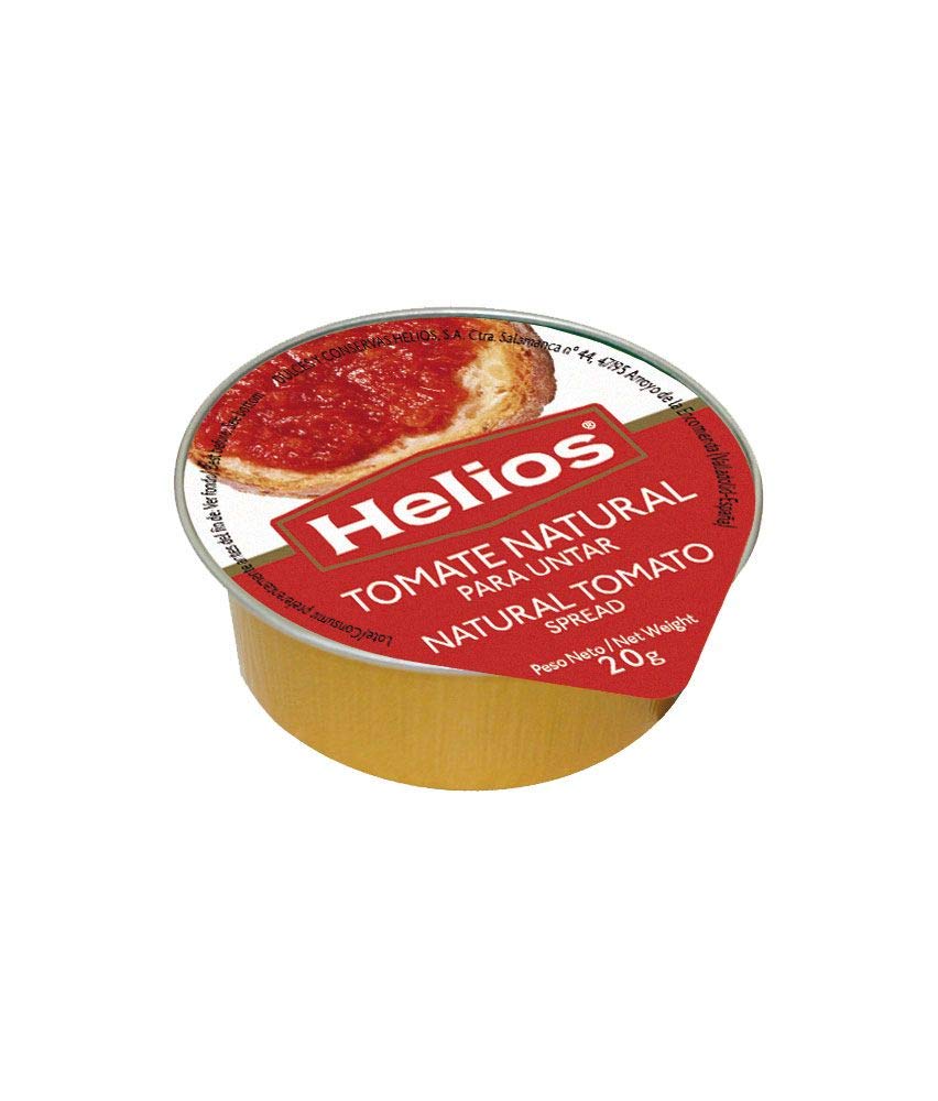 TOMATE NATURAL PARA UNTAR HELIOS PORCION 20 GR (45 UNIDADES)