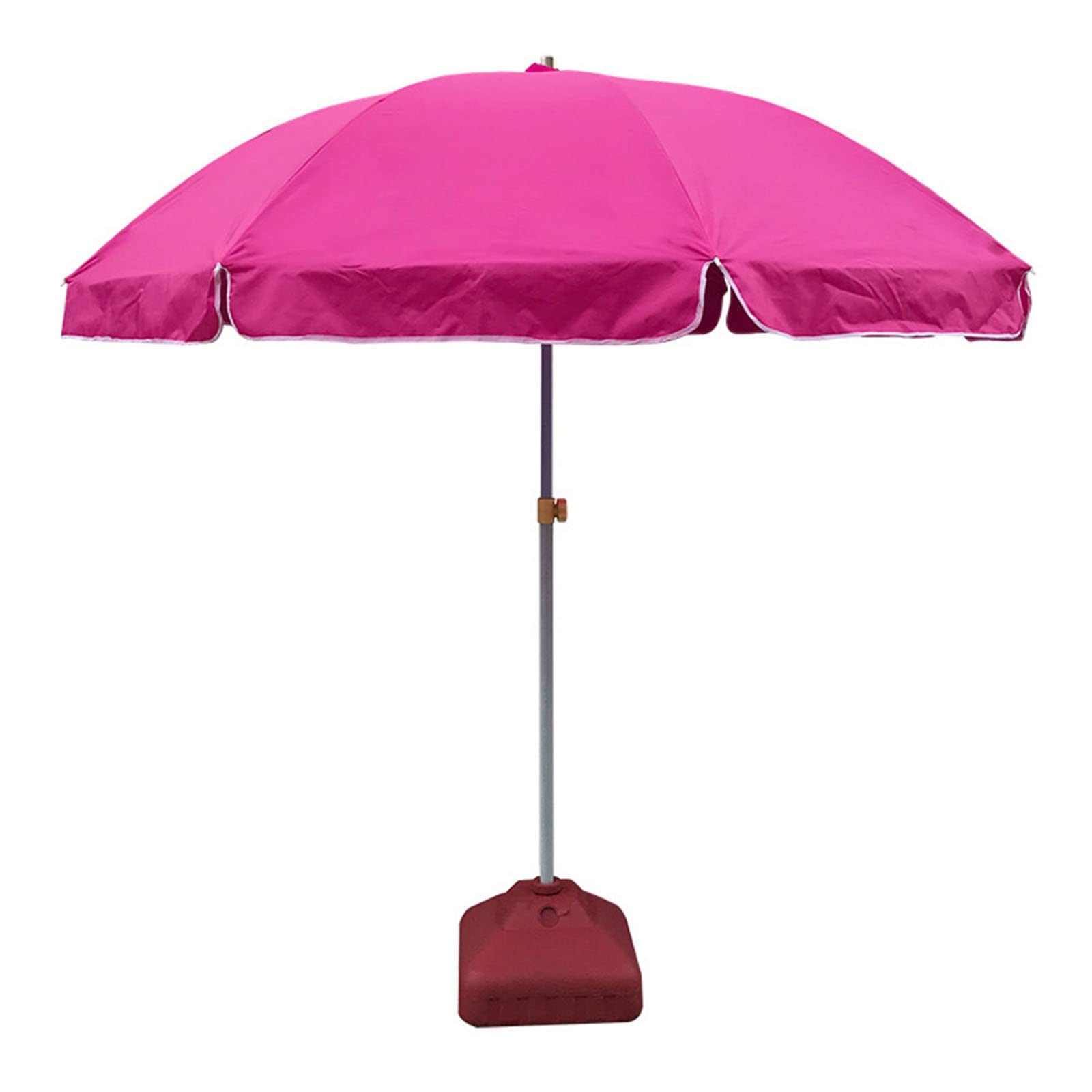 LHX Outdoor Sun Umbrella Polyester Parasol Rainproof Garden (Color : Pink)