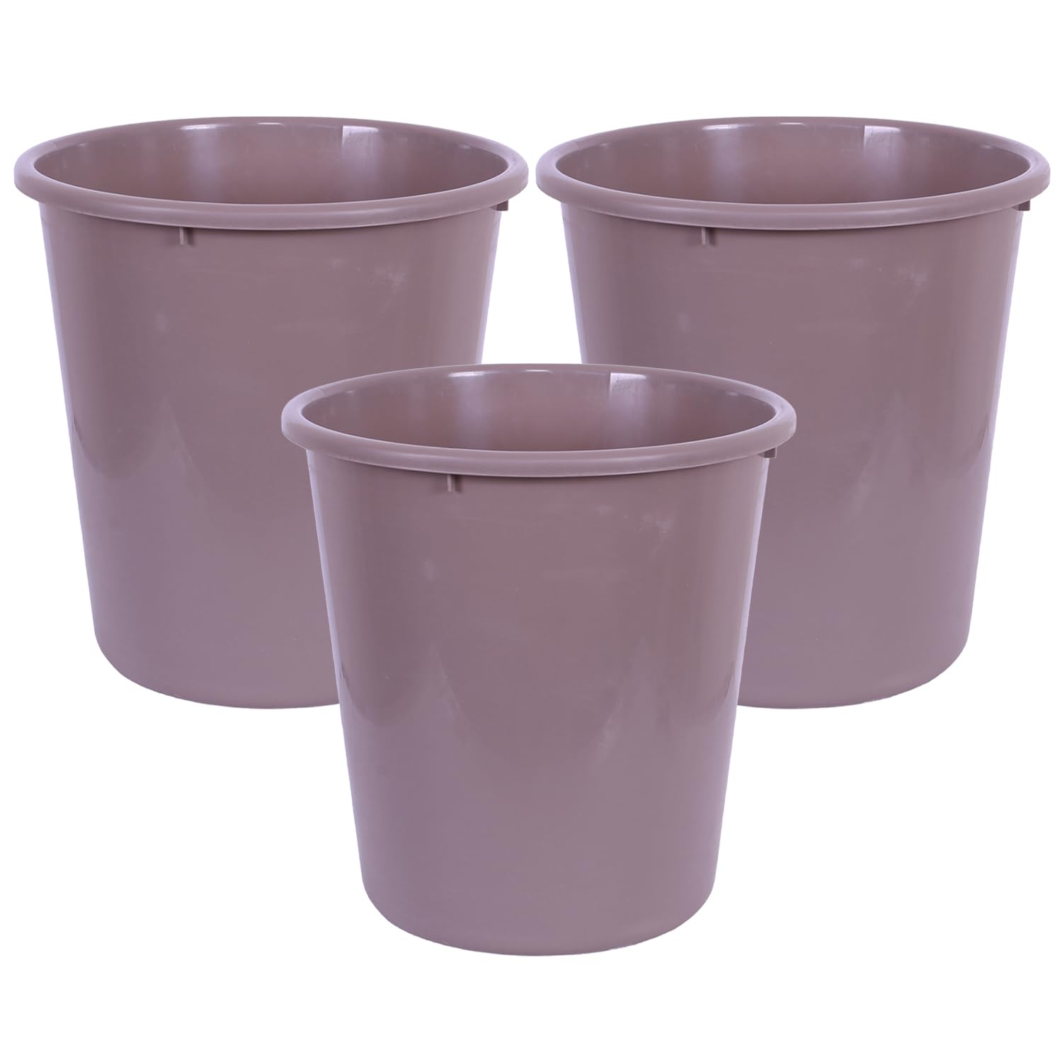 Heart Home Dustbin | Open Dustbin | Plastic Garbage Dustbin | Dustbin For Kitchen | Dustbin For Bathroom | Office Dustbin | Plain Sada Dustbin | 7 LTR | 066 | Pack of 3 | Brown (B0CHS65F96) Amazon Price History, Amazon Price Tracker