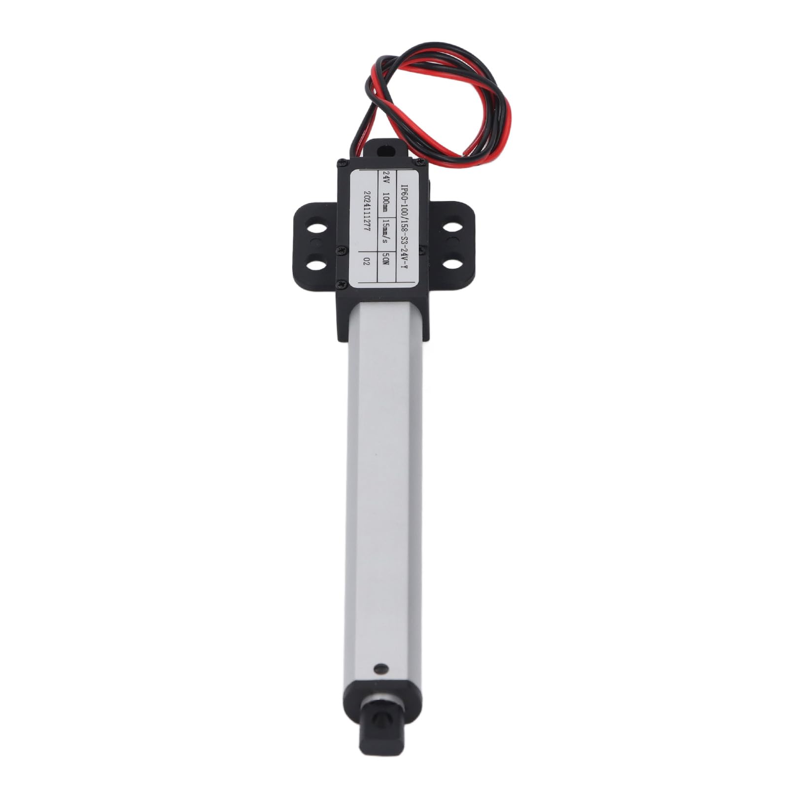 Cocoarm Piccolo Attuatore Lineare Elettrico, ABS in Alluminio, Spinta 50N, Corsa 100mm, Ideale per Macchine Agricole e Domotica