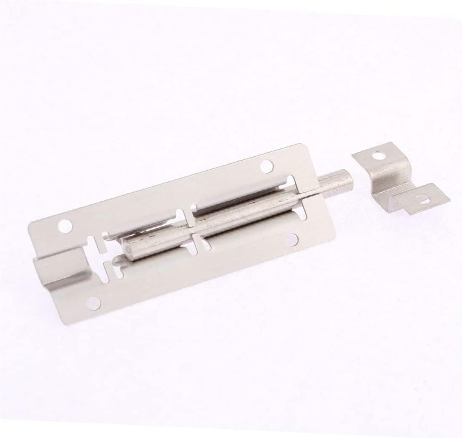 Door Lock Bolt, Latch SlidingBolt,Padlock Hasp, Stainless Steel Featured Door Gates Latch Reliable Efficacy Slide Lock Docking Connecting Bolt 3" Length 2PCS