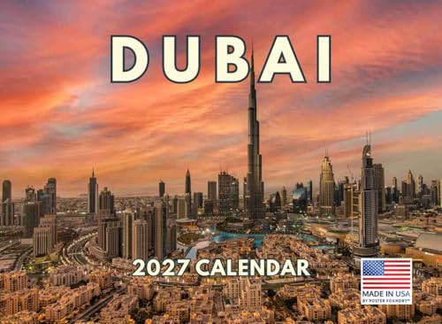 Dubai Calendar 2027 Monthly Wall Calender 12 Month