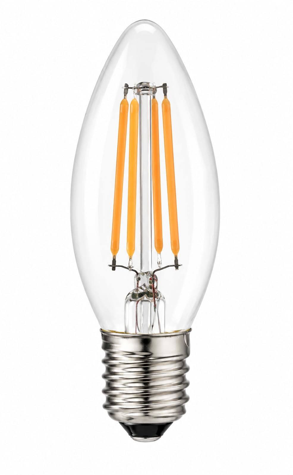 4 Watts Candle E14 Flouroscent Bulb C35 Filament Bulb (Yellow) (Pack of 1)-image-23
