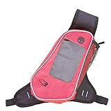 [BODYMAKER] ボディメーカー ランニングボディバッグ AMIME リュック カバン バッグ ランニング ウォーキング リュックサック バックパック マラソン ジョギング メッシュ リフレクト ピンク×ブラック BR041PIBK