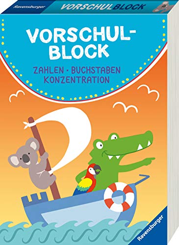 Preisvergleich Produktbild Vorschulblock: Zahlen, Buchstaben, Konzentration