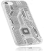 Produktbild mumbi Hülle kompatibel mit iPhone SE 2 2020 / 7 / 8 Handy Case Handyhülle double GRIP mit Motiv Leiterbahnen, transparent weiss