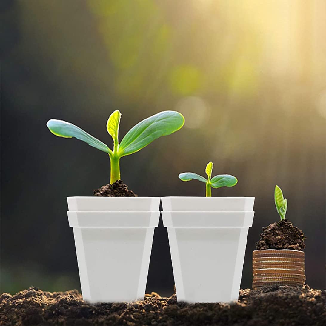 Havamoasa Nursery Pot Plant Nursery Pots with Humidity Dome Plant Planting Pot Plastic Gardening Pot Seed Starting Pot Plant Container Reusable Flower Pot for Seedlings Succulents : Patio, Lawn & Garden