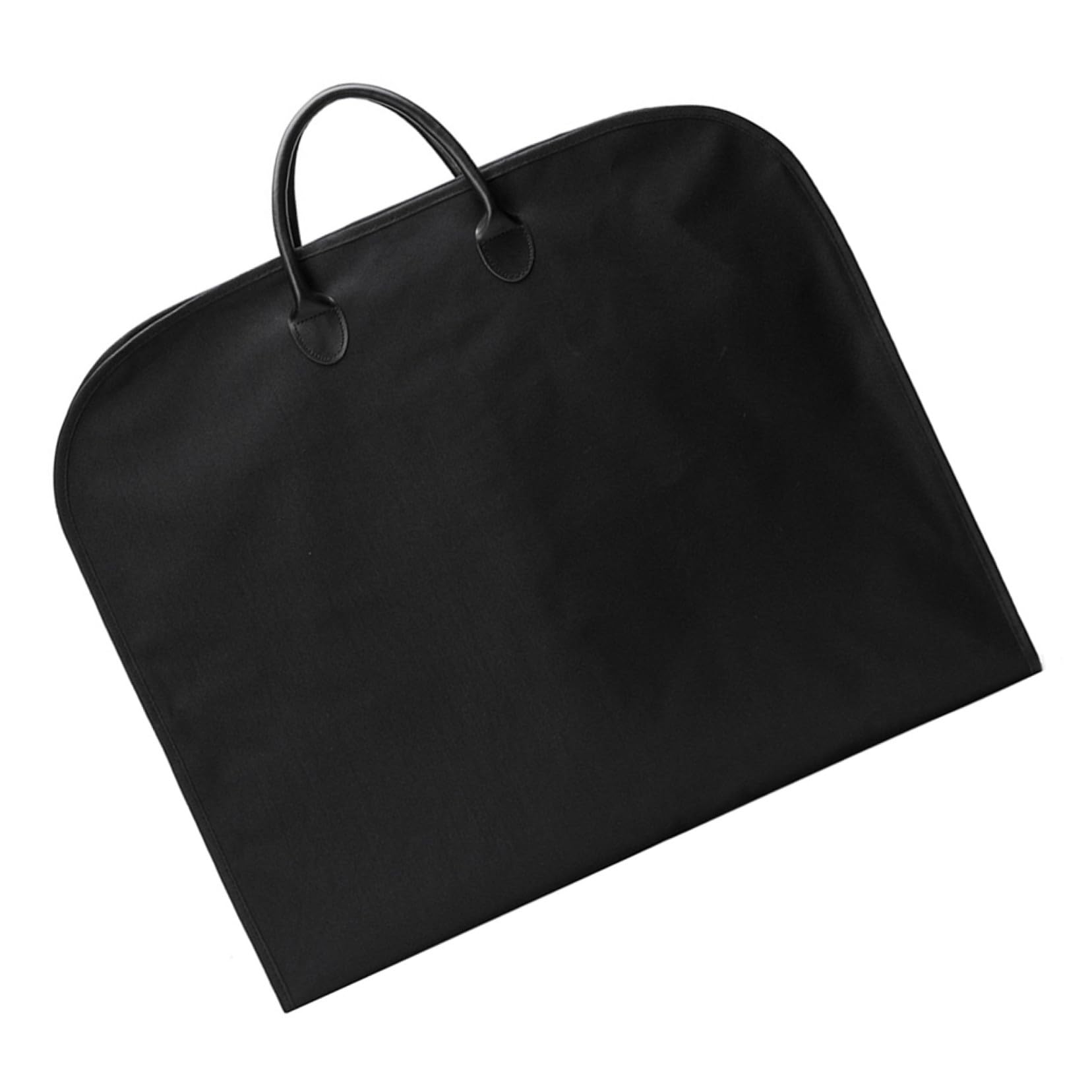 BESPORTBLE Borsa per Vestiti da Viaggio Pieghevole Oxford Nero Doppi Manici, Comoda per Viaggi Leggeri e Uso Business, Protezione Antipolvere per Abiti