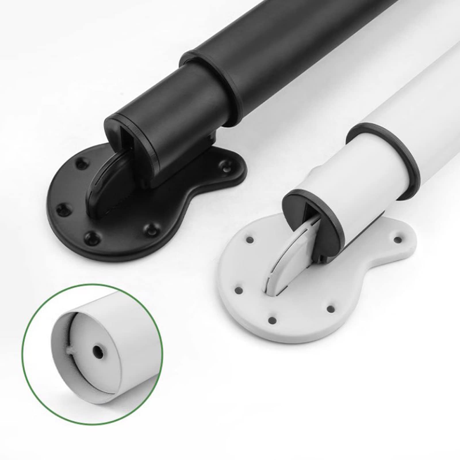 Patas Telescópicas para Mesa,Regulables En Altura Patas para Muebles,Tubo Redondo Pies para Mesa de Comedor,Plegable Pies de Escritorio de Barra,para Desayuno Y Encimera (70-120cm,Black)