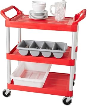 Rubbermaid Commercial Products 4-Compartment Plastic Cutlery Bin, 2lb Capacity, Gray, Supplies for Restauran/Kitchen Use