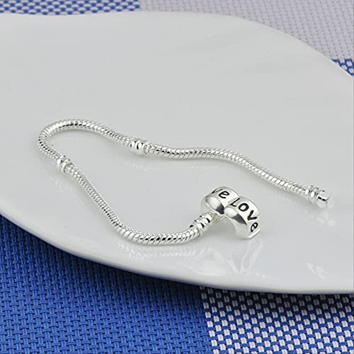 Convient aux bracelets de perles chaîne serpent en argent - 2