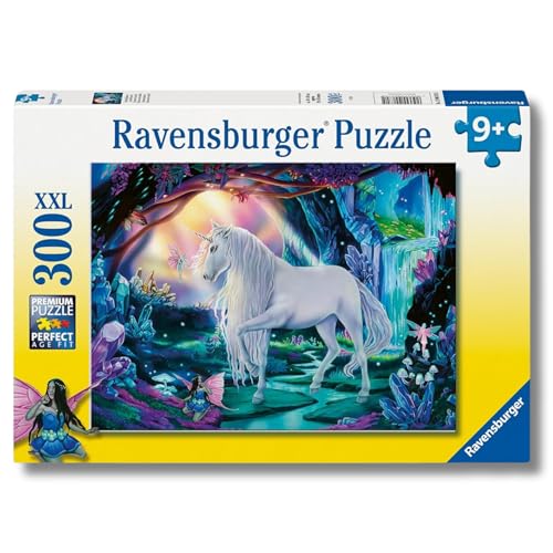 Ravensburger - Puzzle XXL Unicorno Di Cristallo | Puzzle 9 Anni In Su | Puzzle Bambini Da 300 Pezzi In Regalo | Regalo Bambino 9 Anni 49 X 36 Cm | Puzzles Ravensburger