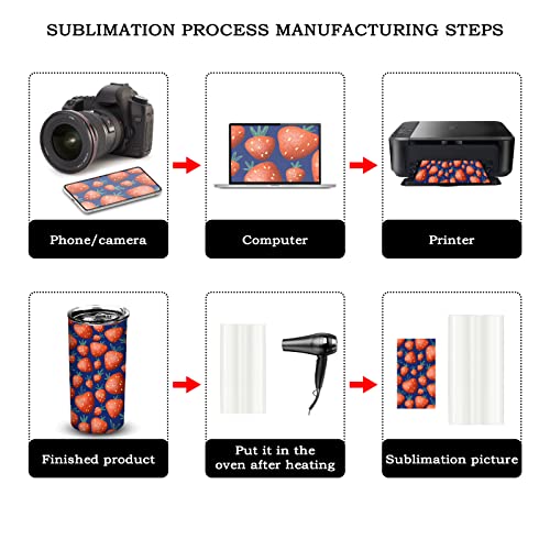 AiHeart 12oz Sublimation Straight Skinny Tumblers,8pack Sublimation Stainless Steel Blanks Bulk,Double Wall Vacuum Tumblers with Shrink Wrap Films and Straws,Great DIY Gift for Kid and Toddler - Image 6