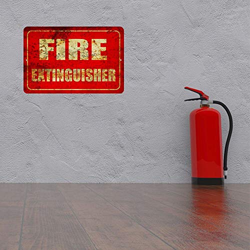 Fire Extinguisher Metal Business Novelty Tin Sign Indoor and Outdoor use 8