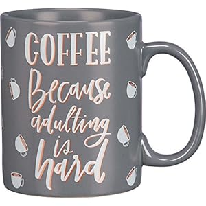 Primitives by Kathy | Coffee Because Adulting is Hard Coffee Mug, travel pillow -modelf146 Primitives by Kathy Coffee Because Adulting is Hard Coffee Mug travel pillow modelf146