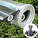 ZGLCQSGY Lona Plástico Transparente Impermeable de PVC para El Paño Lluvia Balcón Ventana Patio Al Aire Libre Toldos, Distancia del Agujero 50 Cm （0.8m X 1.5m）