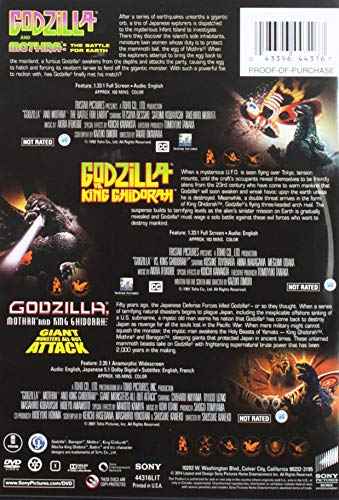 Godzilla Vs. King Ghidorah / Godzilla Vs. Mothra (1992) / Godzilla, Mothra, and King Ghidorah: Giant