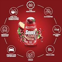 IronMaxx SqueeZero - Apple Cranberry 65ml | Sirup, Erfrischendes Geschmackserlebnis für 8 Liter, Zuckerfrei und Kalorienfrei in 100ml verzehrfertigem Getränk – Ansicht 5