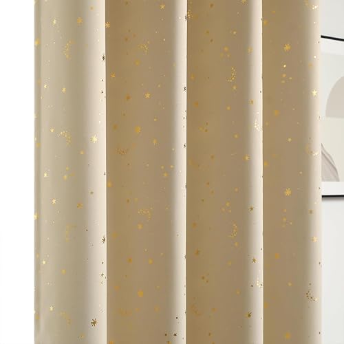 Vista 112 de Mangata Casa - Cortinas opacas para dormitorio, 2 paneles, cortinas térmicas para ventana, para sala de estar, cortinas que oscurecen. Azul marino