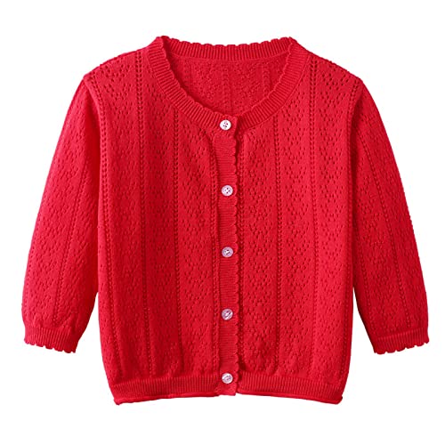 Girls Knitted Cardigan, Button up Cardigan Sweater Outwear Long Sleeve Open Front Knitted Coat