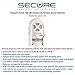 Secure Bed Alarm for Elderly Adults - 12x30 Bed Sensor, Patient Alarm Monitor - Bed Alarms and Fall Prevention for Elderly Dementia Patients - Weight Sensing Bed Pad Alerts Caregiver When They Get Up