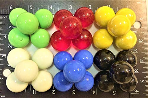 Mega Marbles Rainbow Marble NET 24 Player Marbles & 1 Shooter Marble