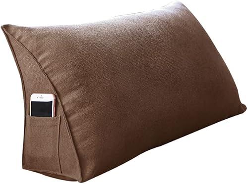 Miniatura 6 de Almohadas de cuña para cabecero, almohadas de lectura para respaldo desmontables y lavables, cómoda protección de cintura, almohada triangular de