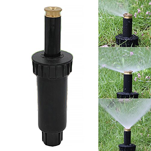 Arroseurs de pulvérisation, buse de pulvérisation escamotable ajustable à 90/180/360 degrés, buse d'irrigation rétractable automatique, système d'arrosage pour jardin avec gazon, 180 degrees