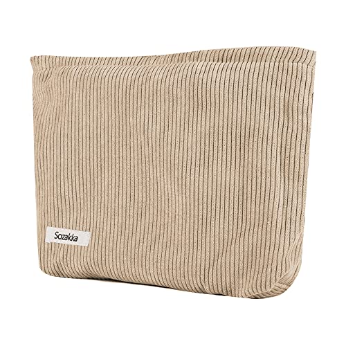 Petite Pochette Maquillage Trousse de Maquillage Tissu Sac à Cosmétiques à Glissière Sacs à Main Portables pour Femmes Trousse de Toilette Voyage Imperméable pour...
