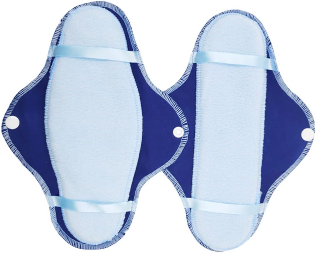 24pcs Washable Reusable Sanitary Pads Menstrual Pads for Teens Overnight for Women Portable Foldable Soft Breathable Cloth Sanitary Towel