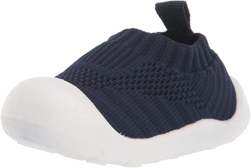 Gerber Unisex-Child Baby Toddler Boy and Girl Stretchy Knit Slip-on Sneaker Crib Shoe