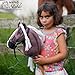 Hobby Horse on a Stick (Professional Competition Series) (Bridle and Reins Included) Plush Stuffed Toy (Removable Stick for Travel) Premium Realistic Features - Handcrafted