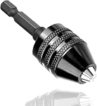 1/4 Inch Hex Shank Keyless Drill Chuck Conversion Tool Quick Change Adapter Converter 0.5mm - 3mm Small Drill Chuck Adapter