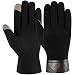 Vbiger Men Warm Gloves Winter Touch Screen Gloves Cold Weather Gloves Texting Mittens for Men