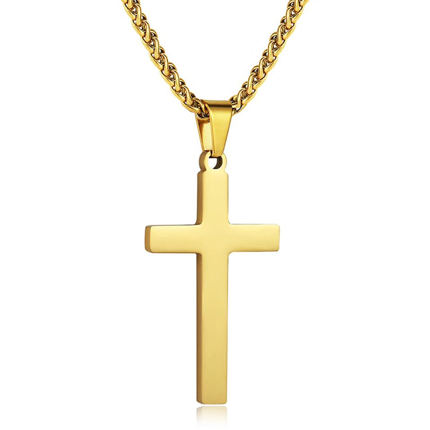 Cross Pendant Chain Necklace Christian Fashion Jewellery Gift for Women & Men-image-14