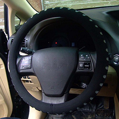 Raysell Automotive Steering Wheel Cover - Soft & Breathable EVA Foam Cover Fit for Car Steering Wheel with 38cm/15 Diameter (Grey)