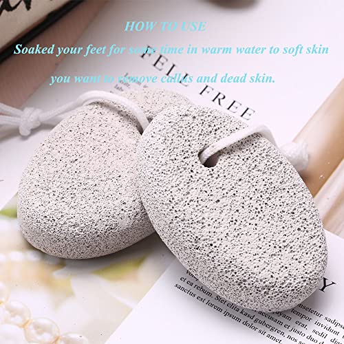 4-Pack Natural Pumice Stone For Feet, Borogo Lava Pedicure Tools Hard Skin Callus Remover For Feet And Hands - Natural Foot File Exfoliation To Remove Dead Skin, Heels, Elbows, Hands #TOP3