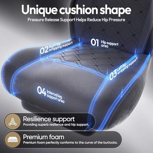 Image of Dowinx Gaming Chair with Heated Massage Lumbar Support,Big and Tall Fabric Gaming Chairs for Adults with Footrest, Ergonomic Computer Game Chair with Poket Spring Cushions, 350lbs, Gray