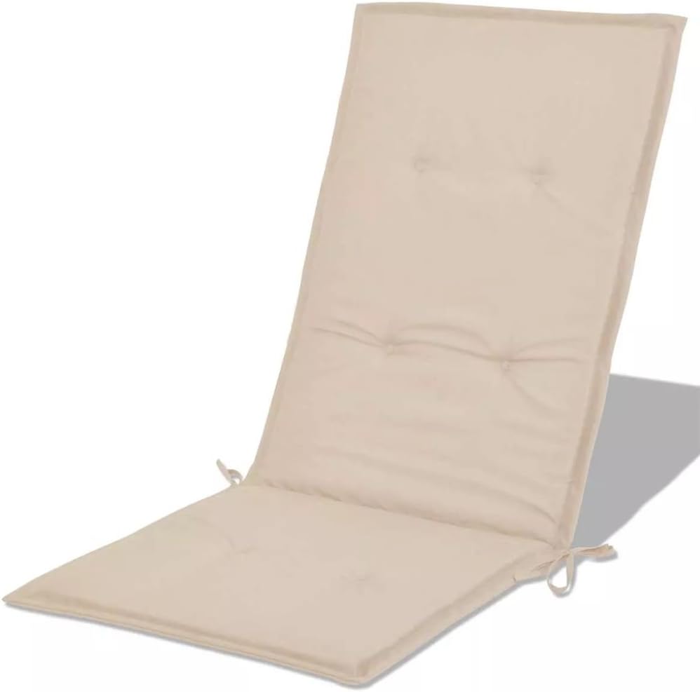 Tidyard Garden Chair Cushions, Set of 4 High Back Patio Furniture Replacement Cushions, Fabric Indoor Outdoor Seating Cushion 47.2 x 19.7 x 1.2 Inches (L x W x T)