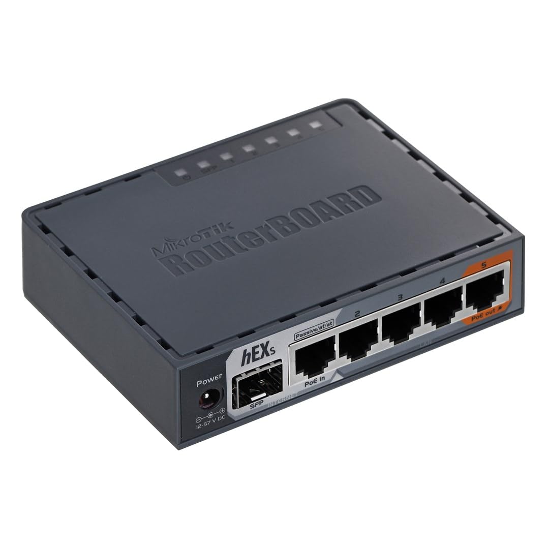 Mikrotik hEX S RB760iGS Router 5X Gigabit Ethernet, SFP, Dual Core 880MHz CPU