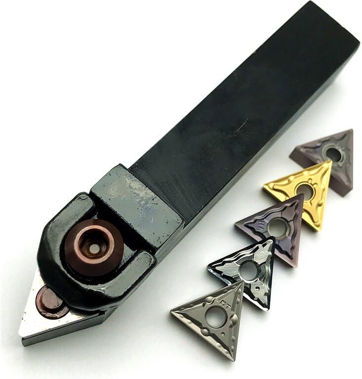 1pc External Tool Holder Set with TNMG Carbide Inserts for Precision Turning(No holder TNMG16402 H01)