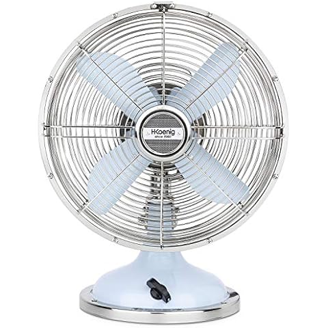 H.Koenig JOE50 Tischventilator / Retro-Design / Metall Cover