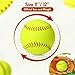 Sonwyoung 16 Pack Sports Practice Softball with Mesh Bag, Official Size and Weight Slowpitch Softball, Unmarked Leather Covered Youth Fastpitch Ball Training Ball for Training(11 Inch)