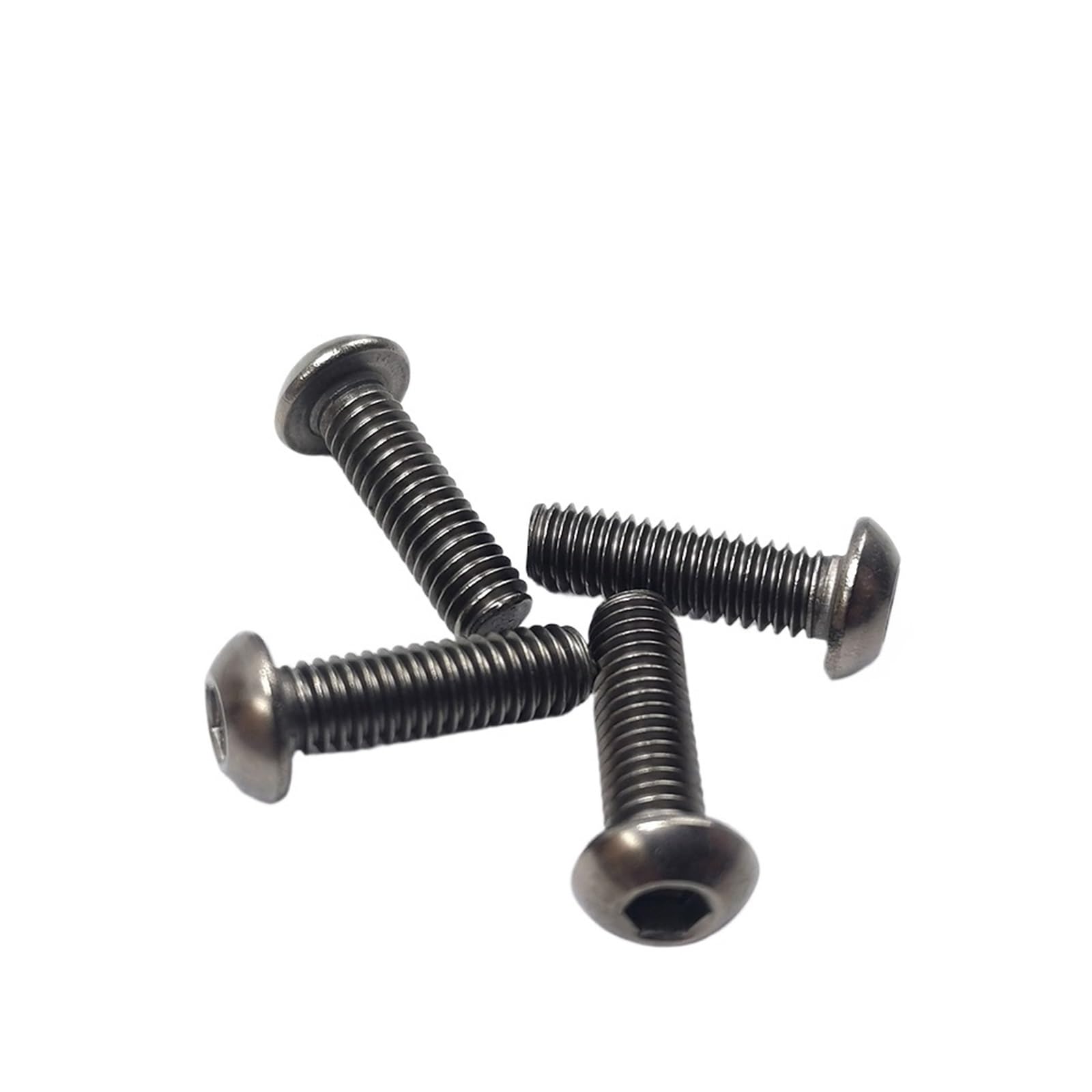 M2,5 M3 M4 M5 M6 Titanschraubensatz, Titan-Innensechskantschraube mit Linsenkopf, E018(M6 kit -T0510)