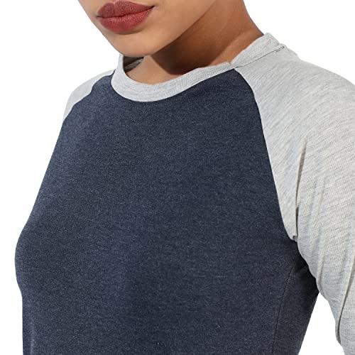 Image of Campus Sutra Women's Regular Fit Tops (CS23SS RGQS W PLN GRDN Navy Blue-01 M)