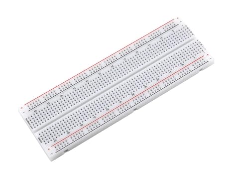 BB830 Solderless Plug-in BreadBoard, 830 tie-Points, 4 Power Rails, 6.5 x 2.2 x 0.3in (165 x 55 x 9mm)