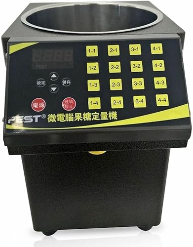 Auto -Fructose -Maschine quantitativ, 8,5 l Fructose Blasen Teeausrüstung, quantitative Fructose -Maschine, Edelstahllauf + Fructose -Ausgang für Milch, Tee, Kaffee