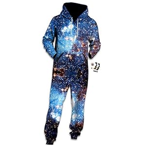 Morbuy Unisex Onesie Hoodie, Volwassen 3D Print Jumpsuit Stijlvolle Bedrukte Eén Zip Playsuit Hooded Herfst Warme Pyjama…