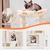 Yaheetech Cat Tree for Indoor Pets, 36in Tower Condo w/Extra Large Perch, Scratching Posts, Board, Dangling Ball, Play Structure for Kittens & Adult Cats, Beige